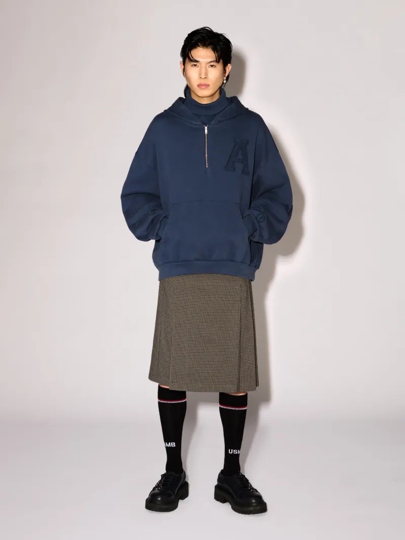 COLLAR RIB SWEATSHIRT - 2