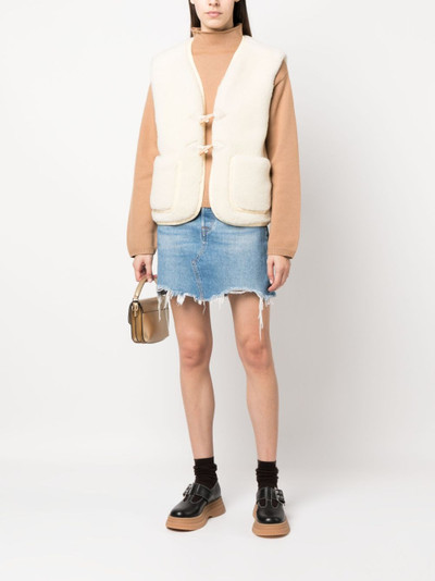 A.P.C. faux-shearling gilet outlook