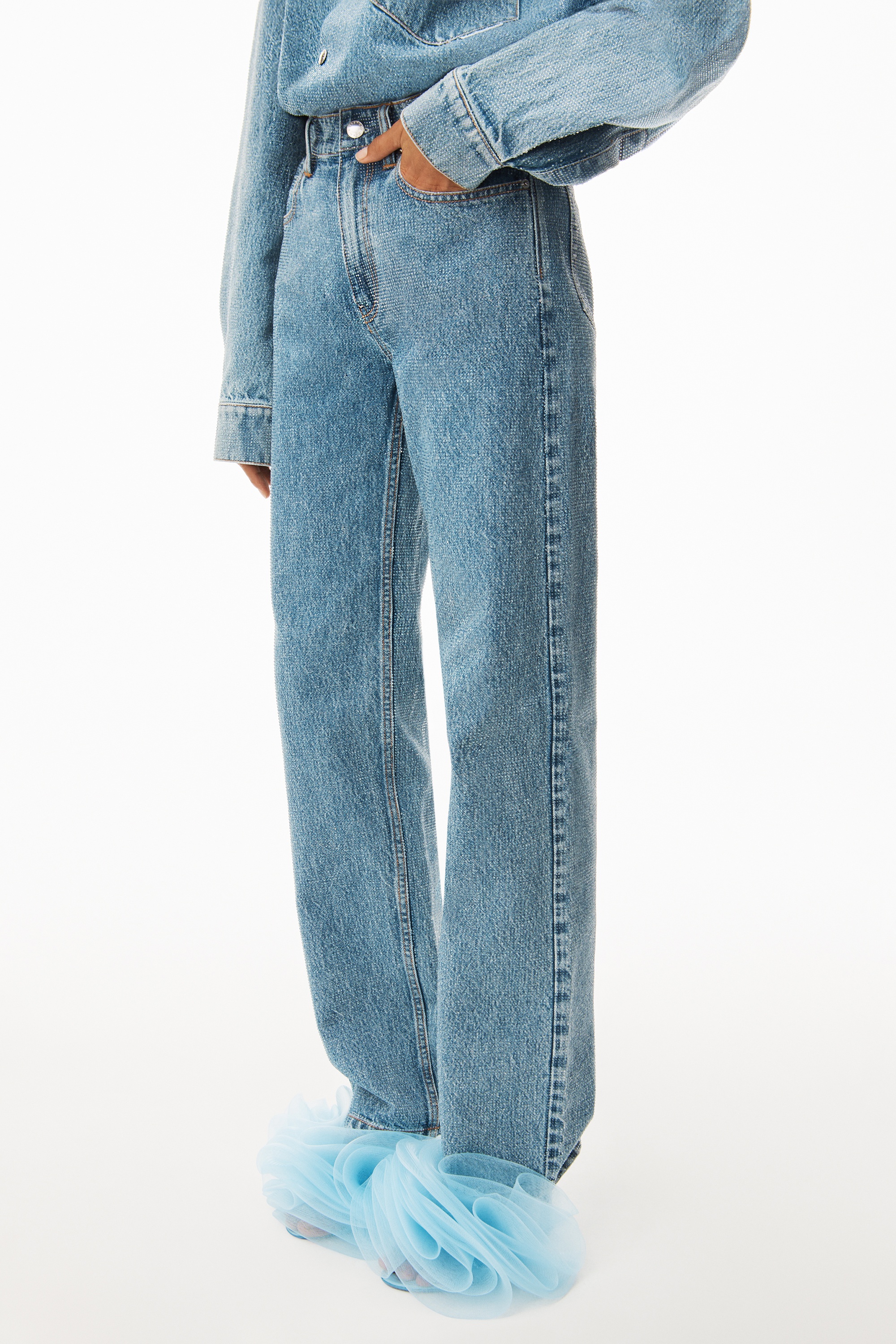 CLEAR HOTFIX EZ - MID RISE STRAIGHT LEG JEAN IN DENIM - 3