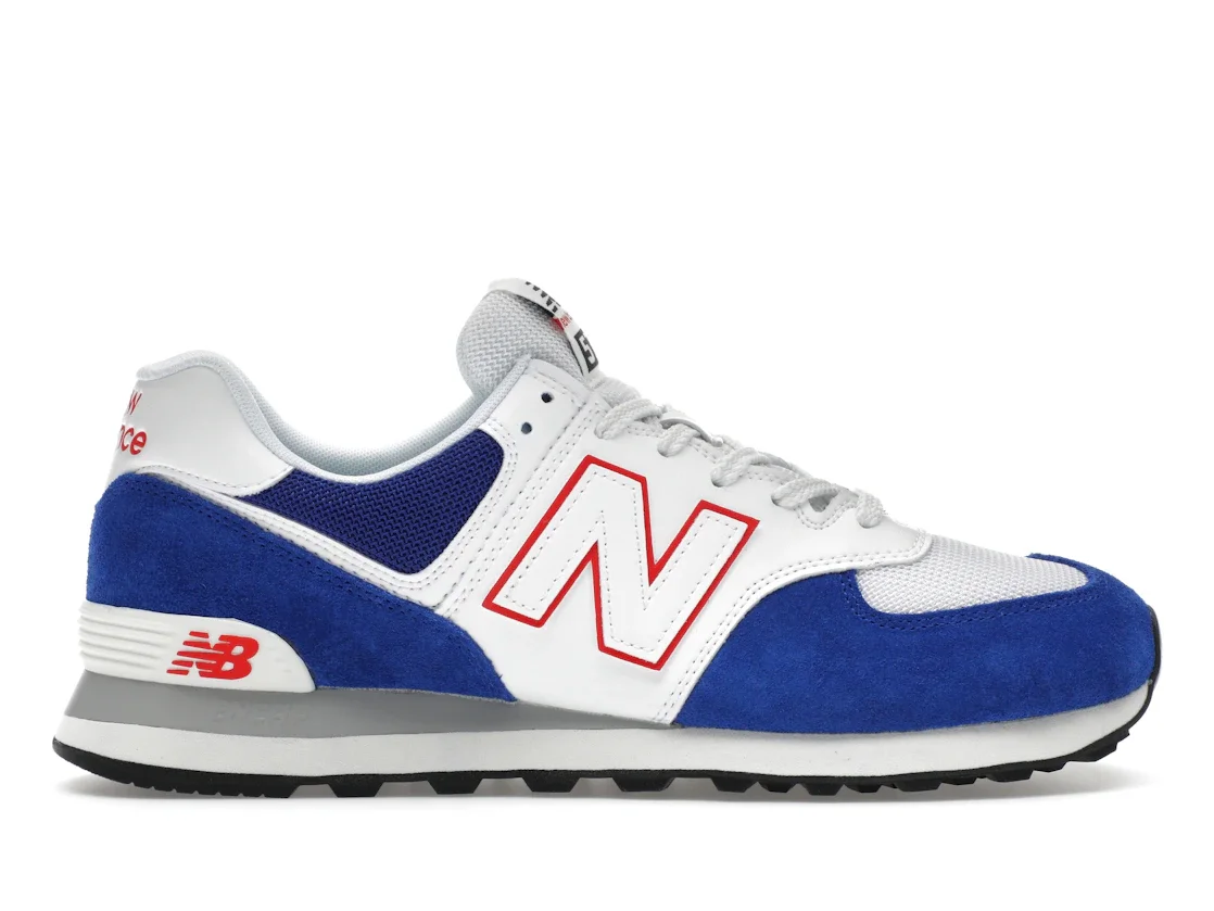 New Balance 574 Blue White Red - 1