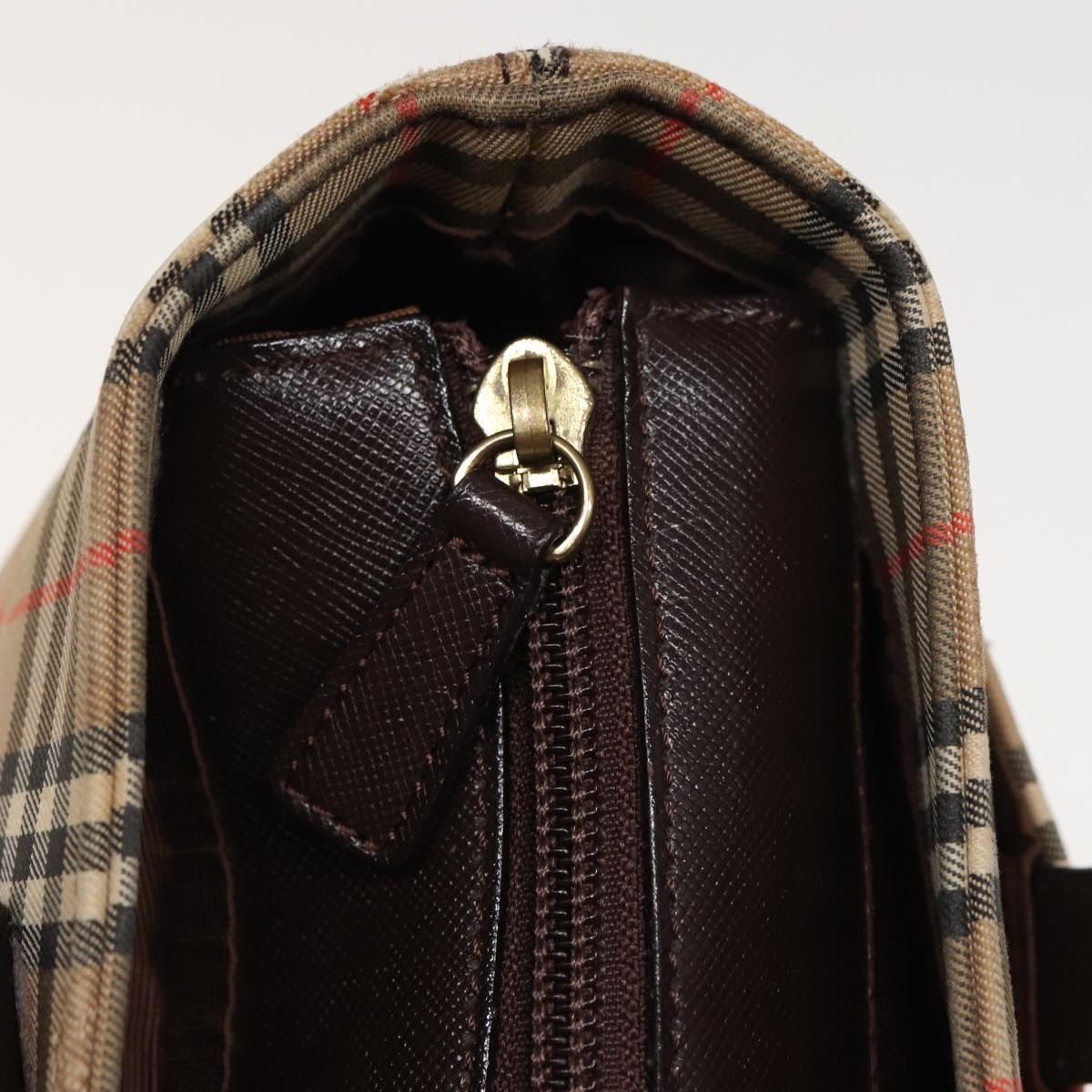 Burberry Nova Check Hand Bag Canvas Beige - 15