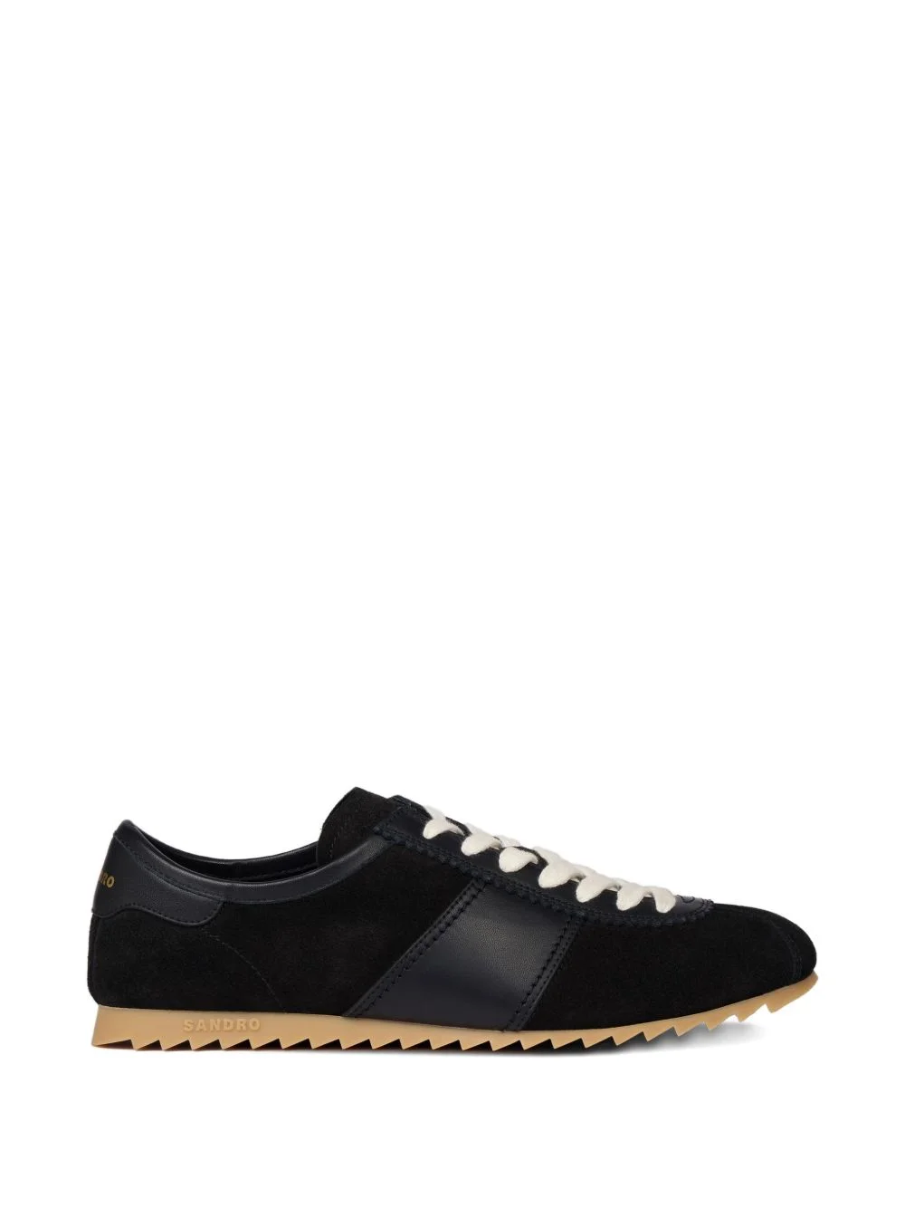 suede lace-up sneakers - 1