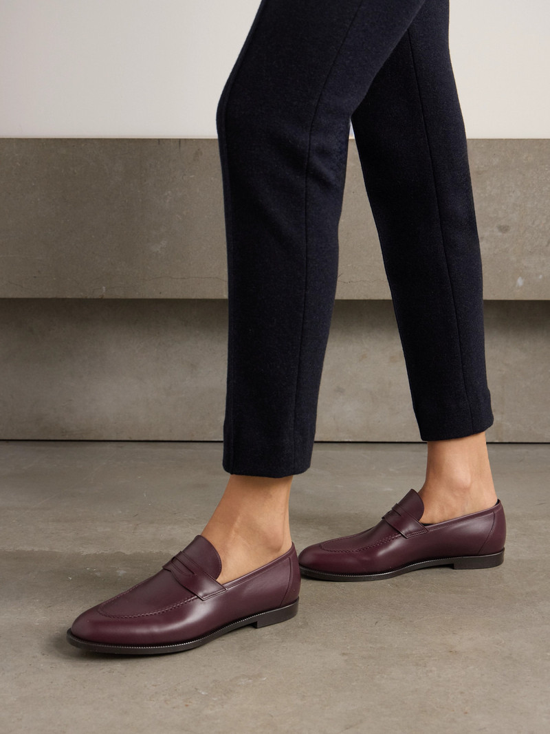 Loro Piana Sergio Leather Loafers outlook
