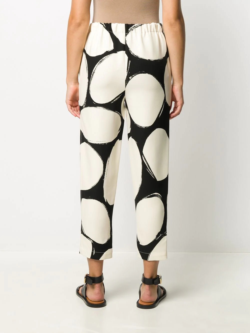 printed crop trousers - 4