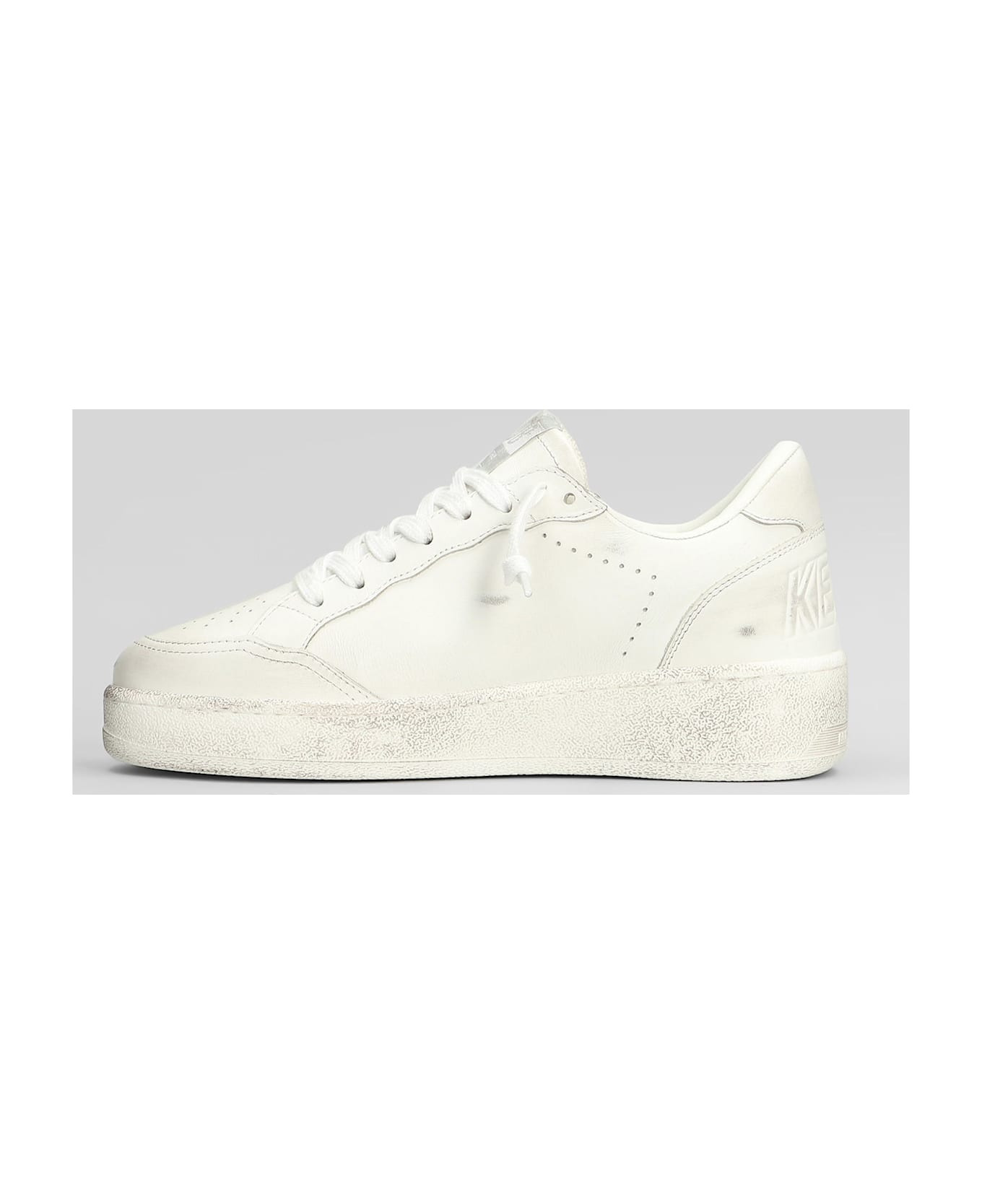 Ball Star 2 Sneakers In White Leather - 3