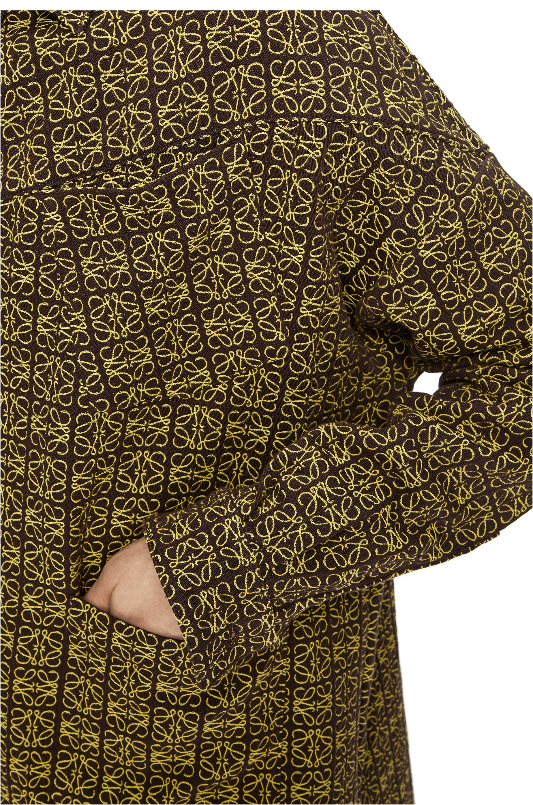 Anagram jacquard zip jacket in cotton - 5