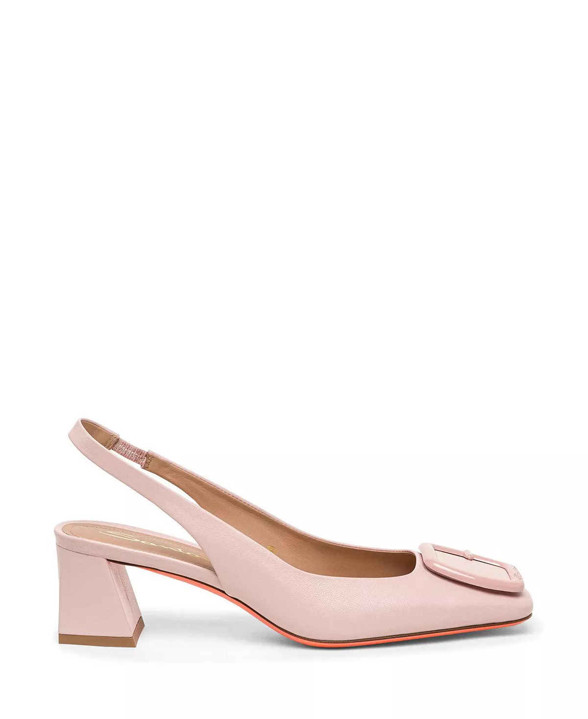 Women's Leather Mid-Heel Slingback - 2