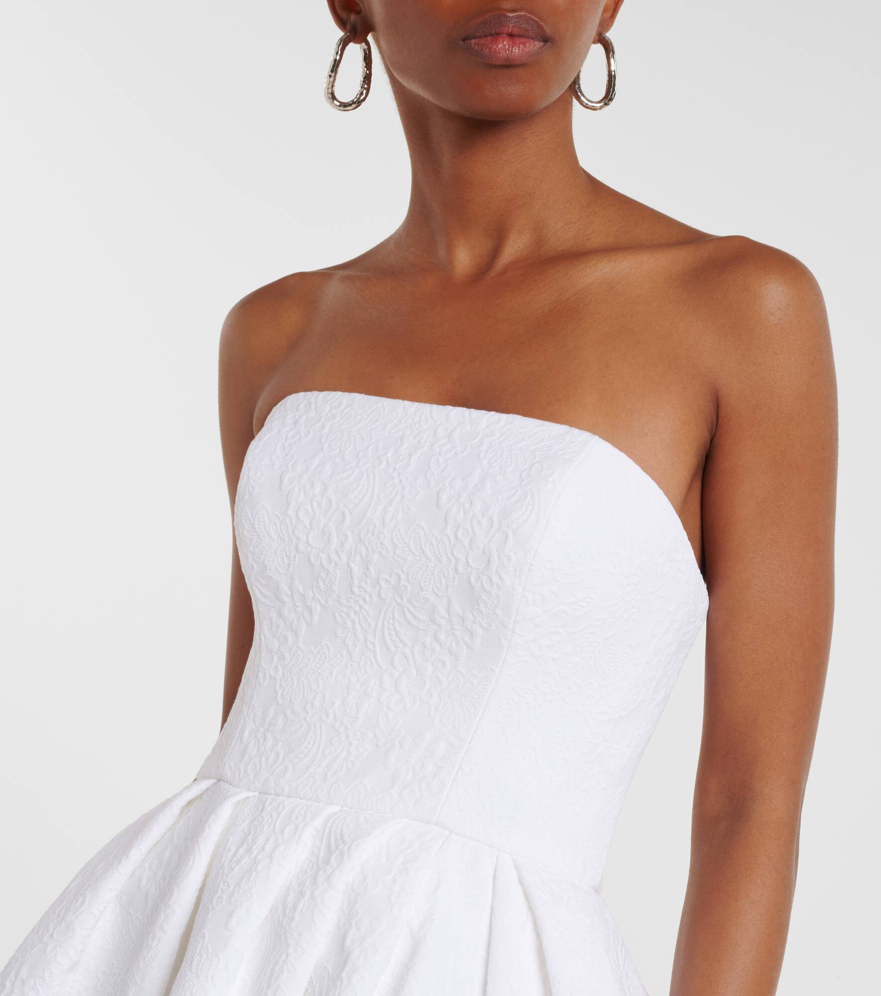 Cotton-blend midi dress - 4