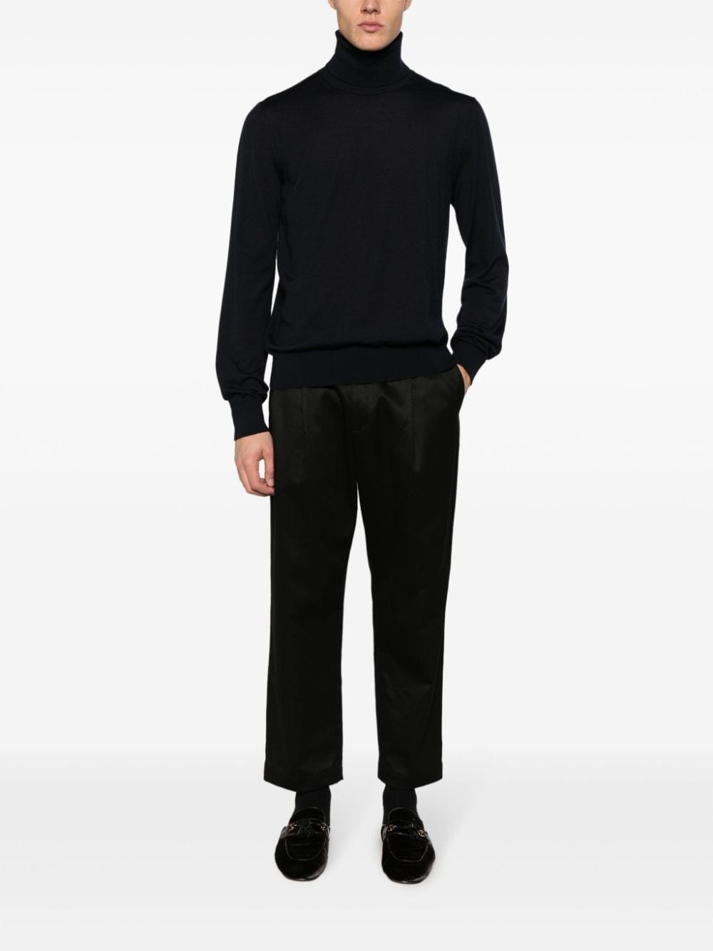 roll-neck cashmere jumper - 2