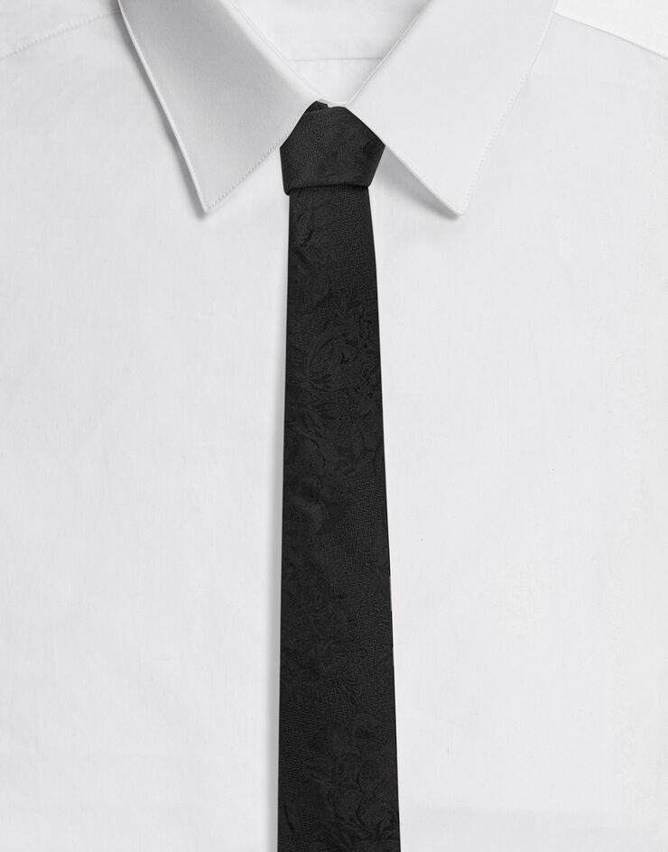 6 cm tie-design silk jacquard blade tie - 1