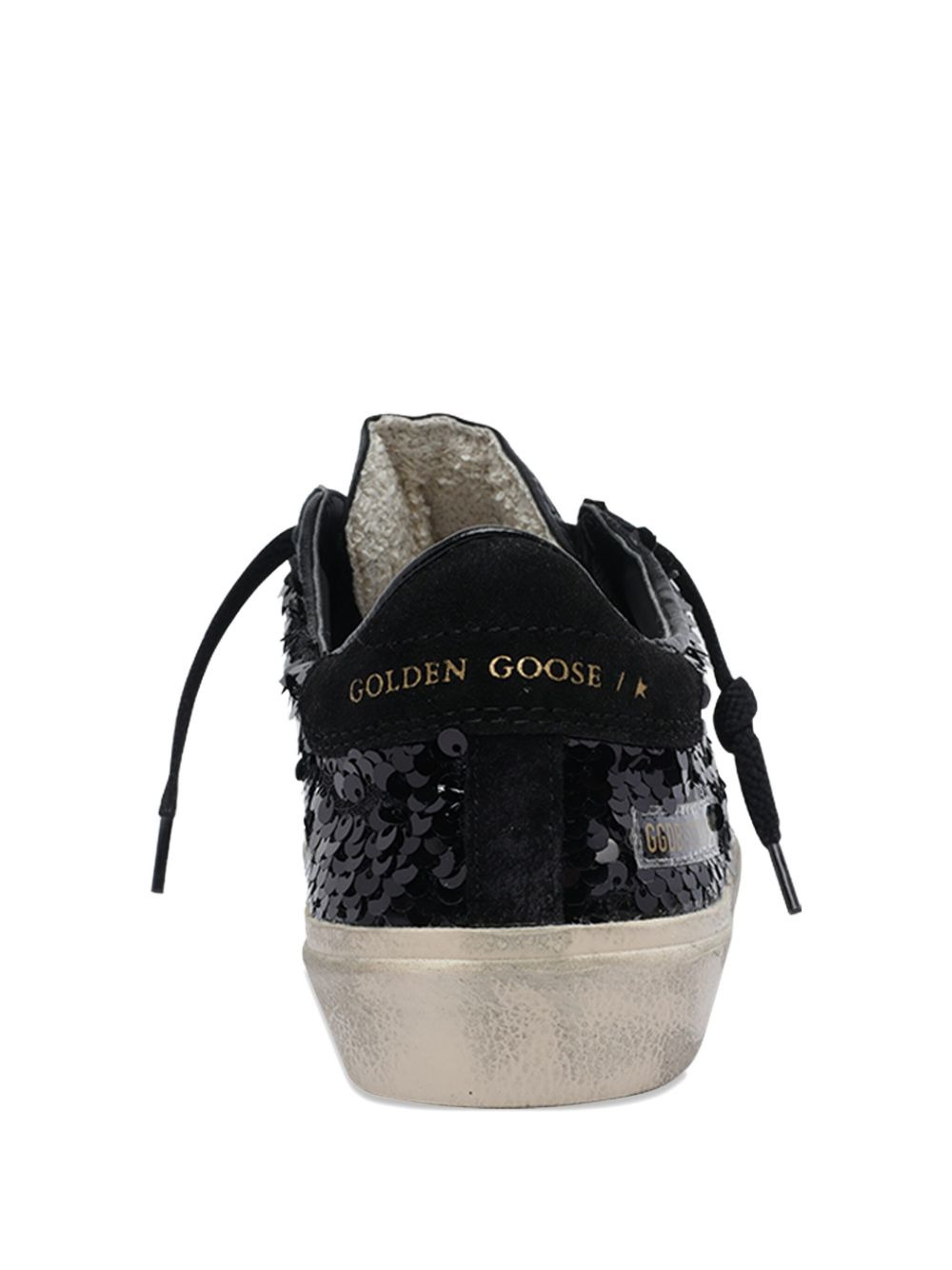 sequin-embellished round-toe sneakers - 3