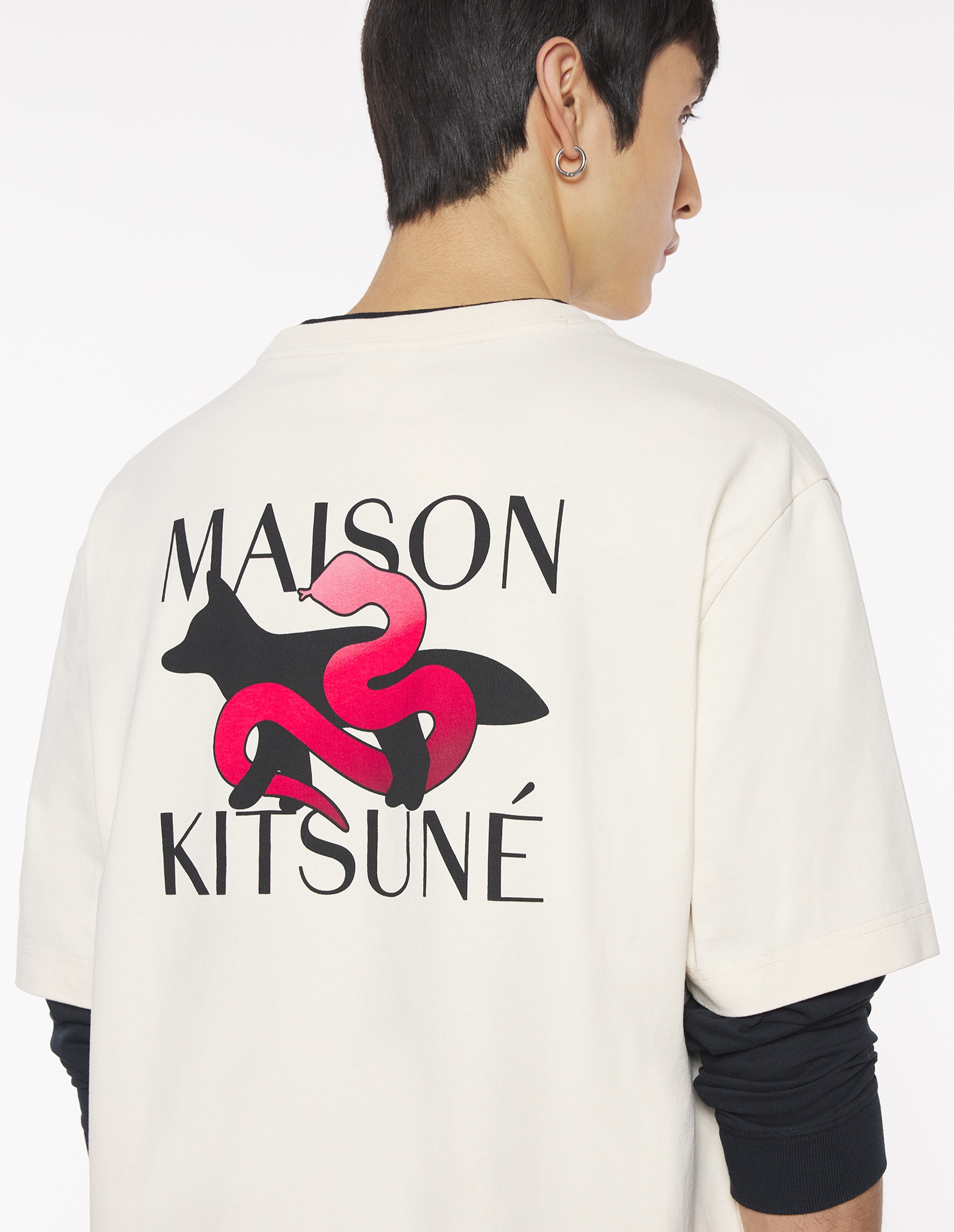 CNY PROFILE FOX SNAKE OVERSIZED TEE-SHIRT - 6