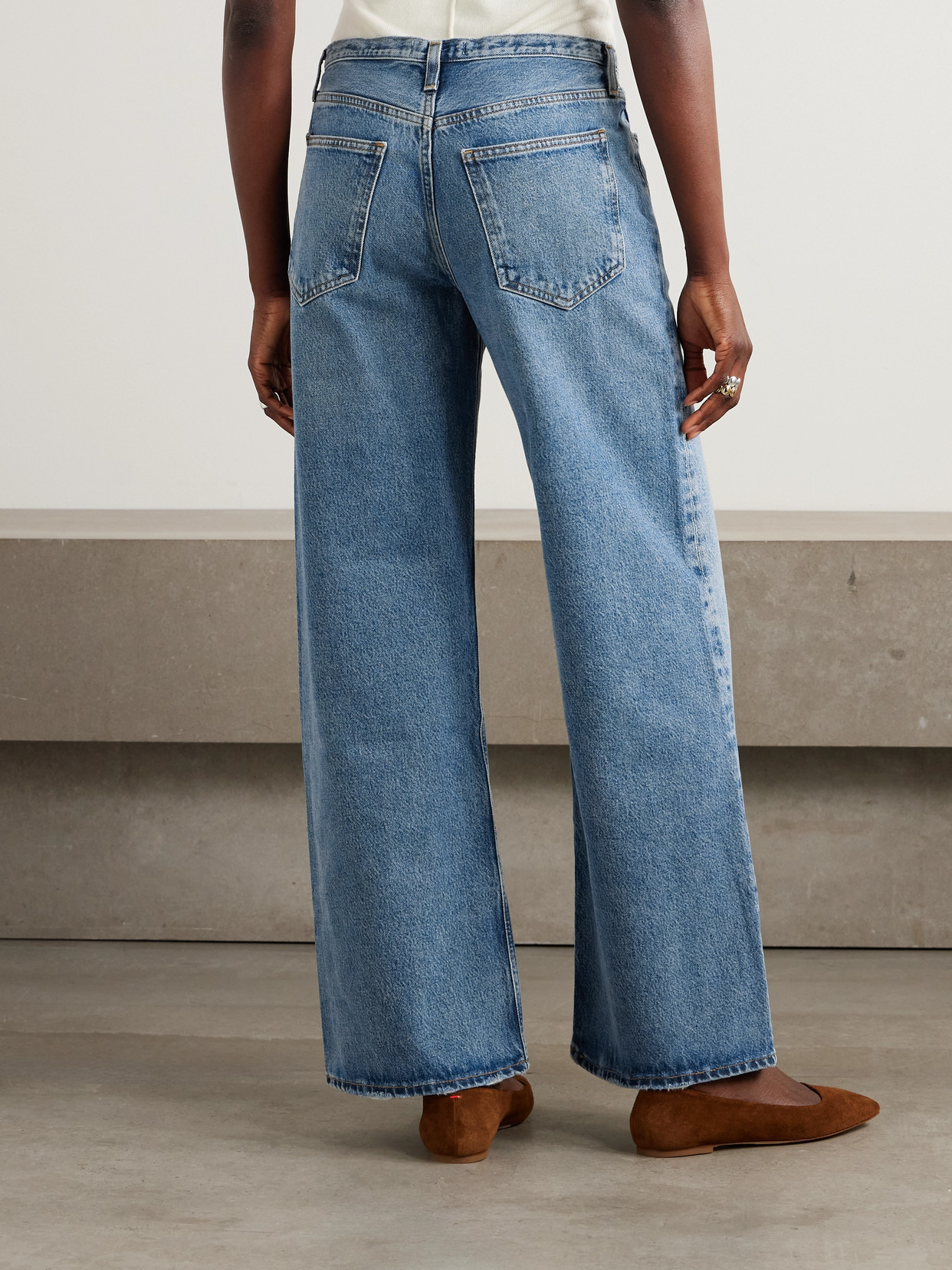 Kiera Mid-rise Wide-leg Organic Jeans - 3