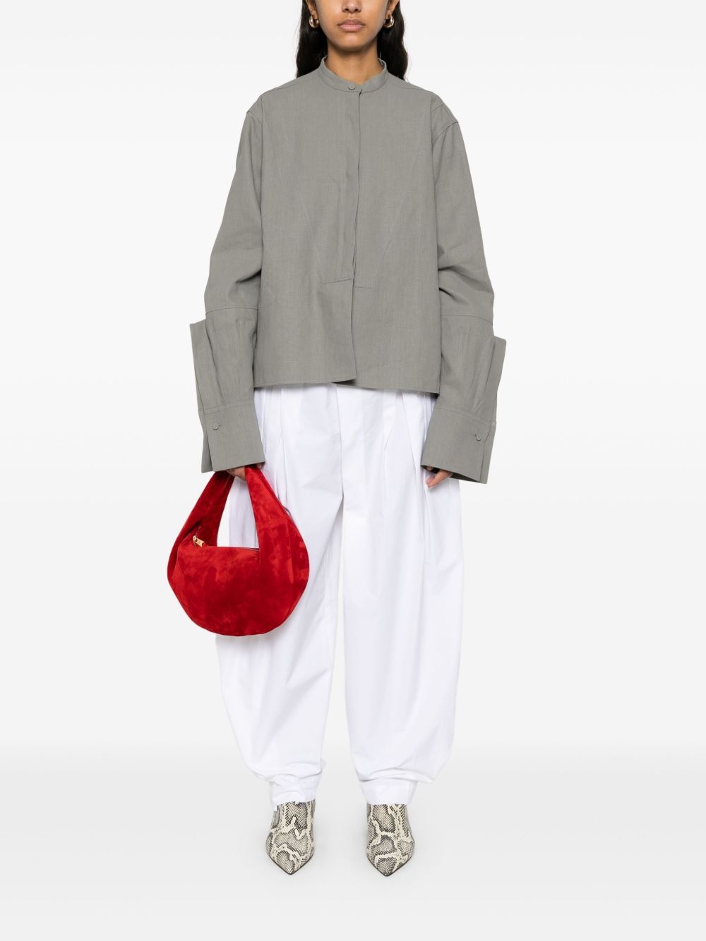 coated linen shirt - 2