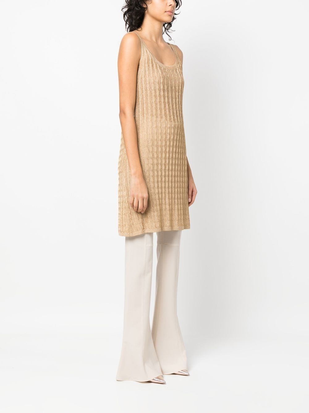 knitted sleeveless midi dress - 4