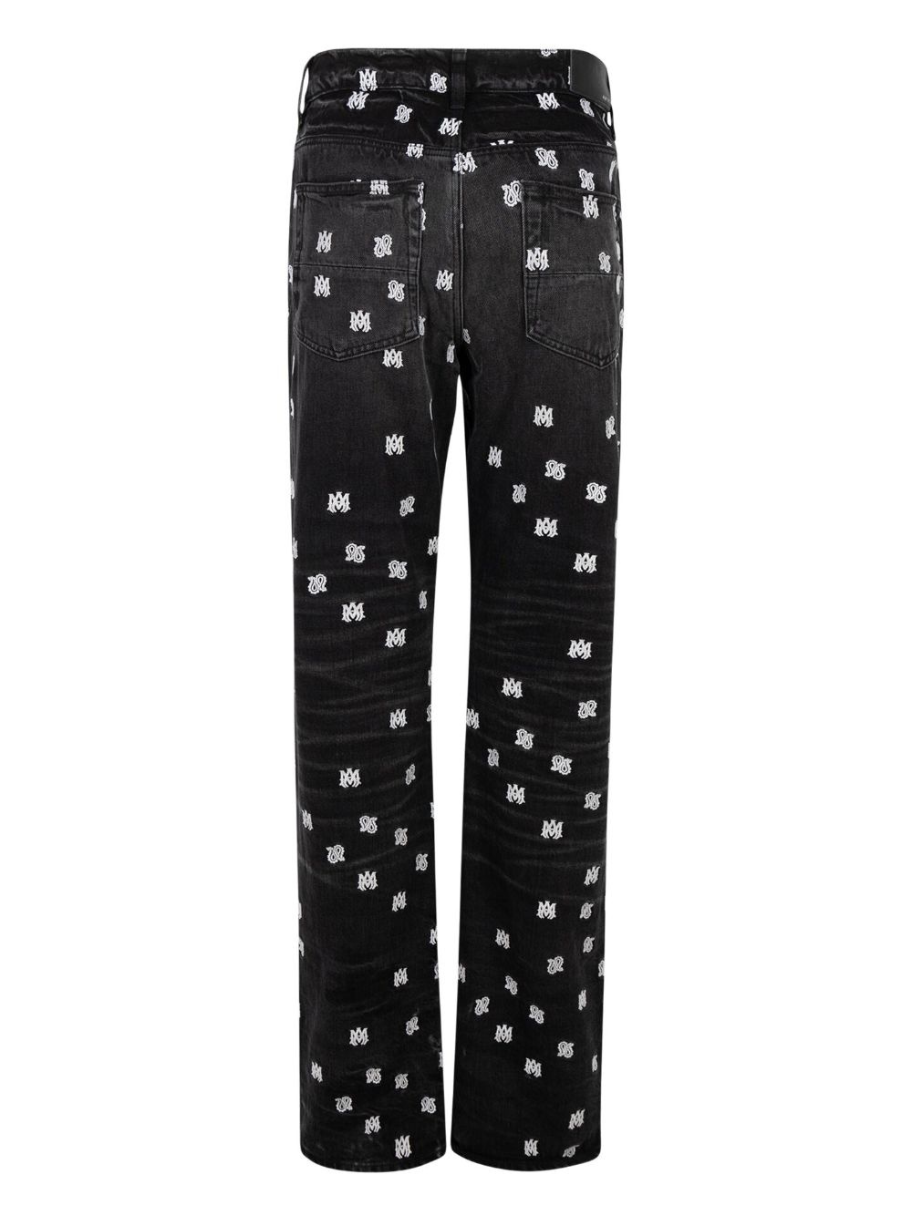 MA paisley-print straight-leg jeans - 2
