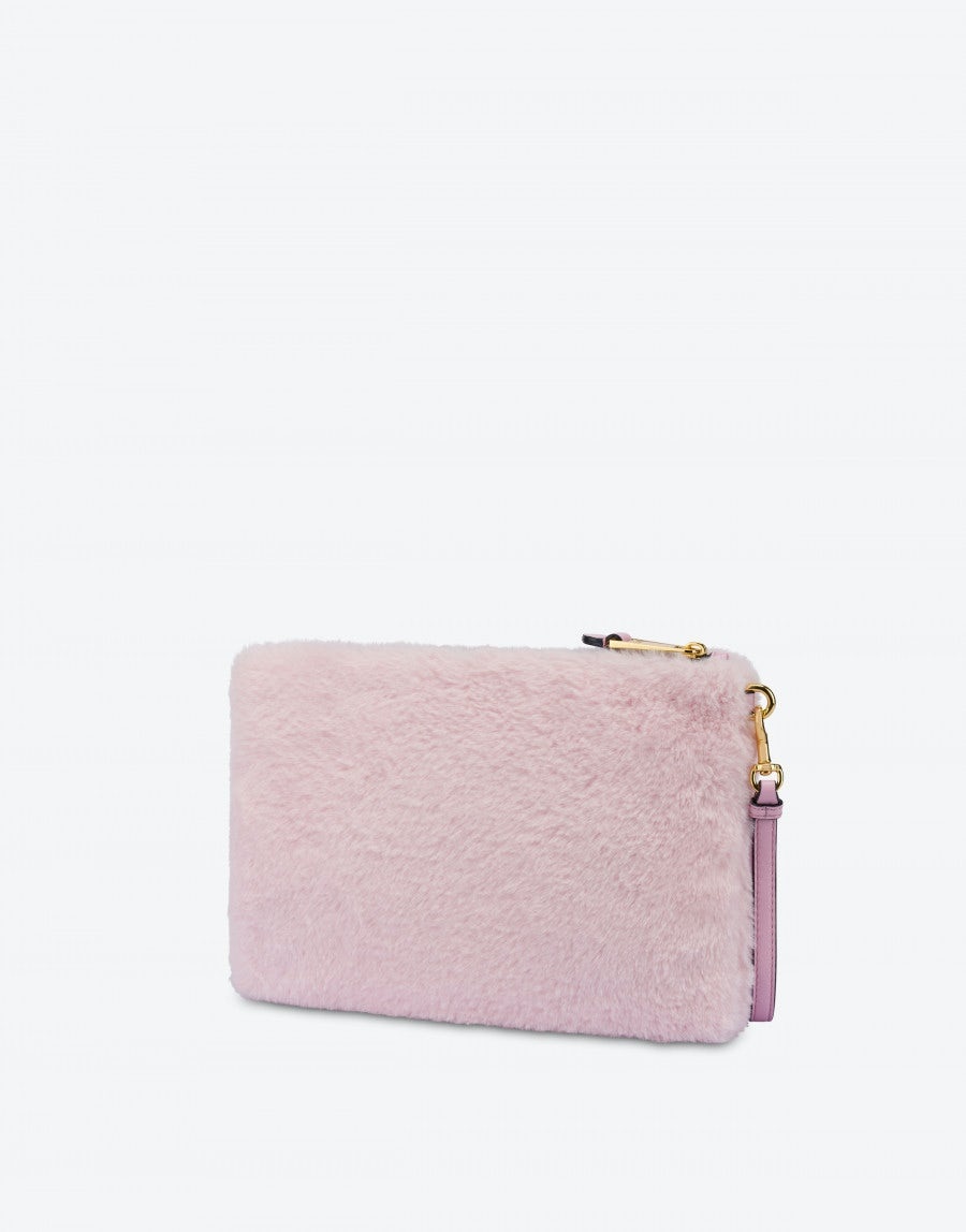LETTERING LOGO FURRY CLUTCH - 2