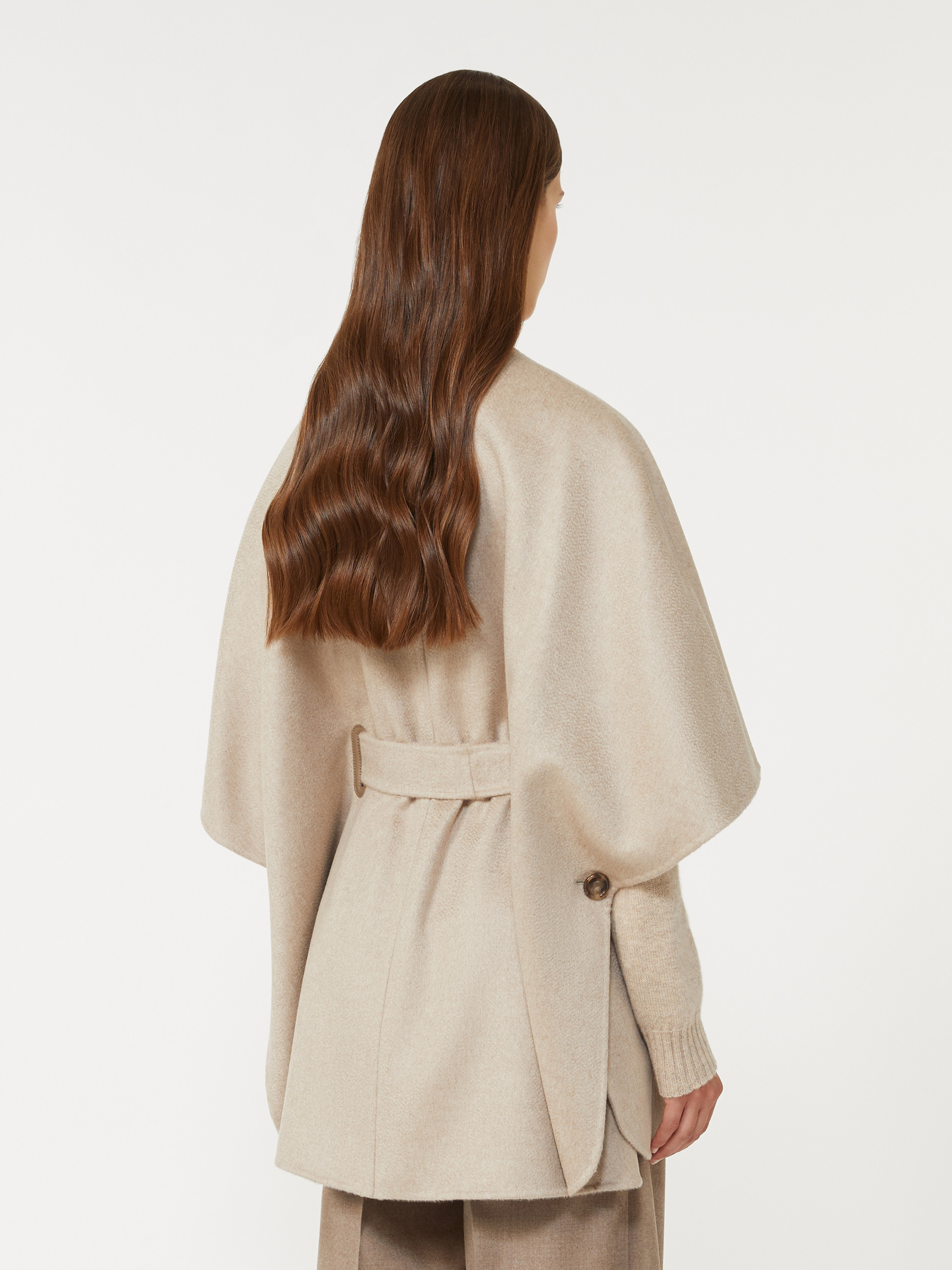 RING Cashmere cape with belt - 4