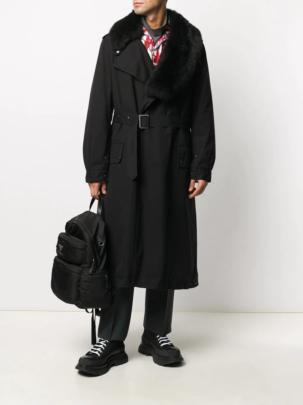 x Nick Wooster belted trench coat - 2