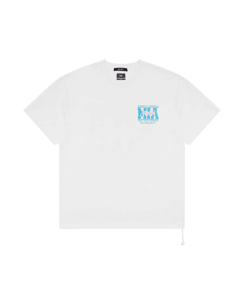 MIAMI AND THE STREETS SS BIGGIE TEE WHITE - 1