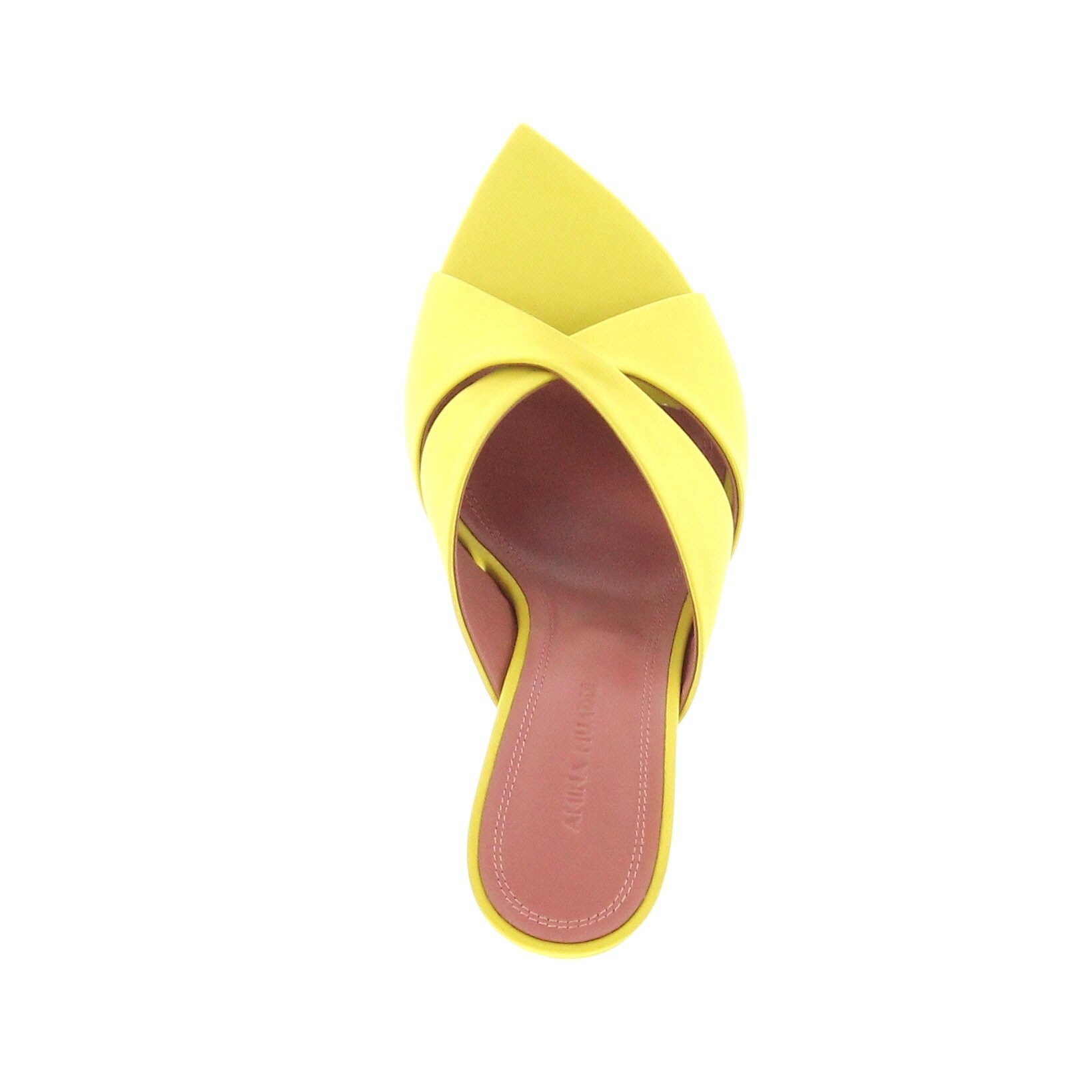 Amina Muaddi – Samantha Slipper – Satin Lime - 4