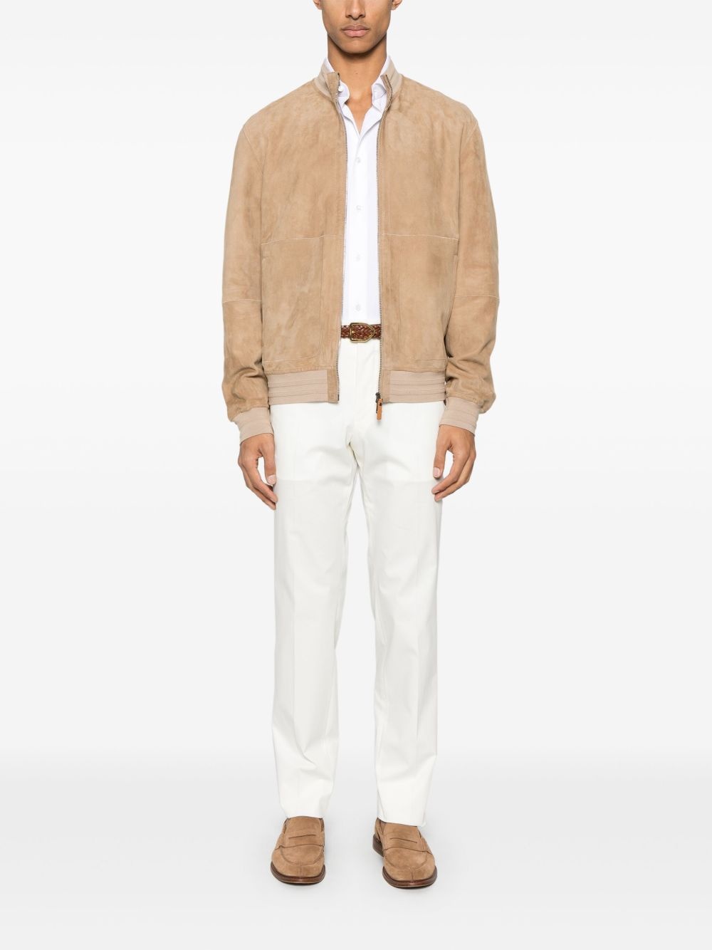 suede bomber jacket - 2