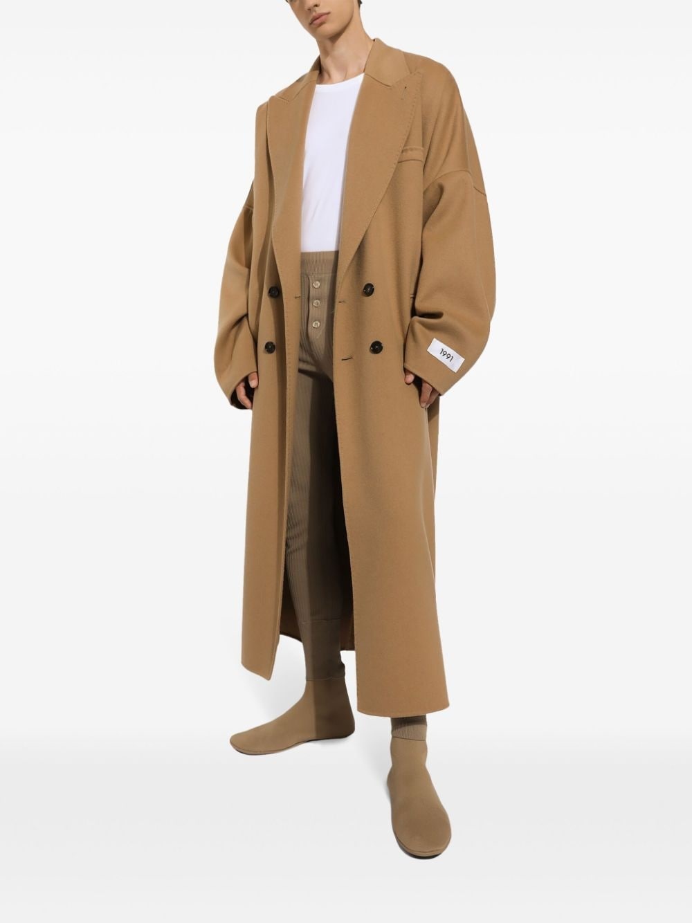 Re-Edition S/S 1991 double-breasted cashmere coat - 2