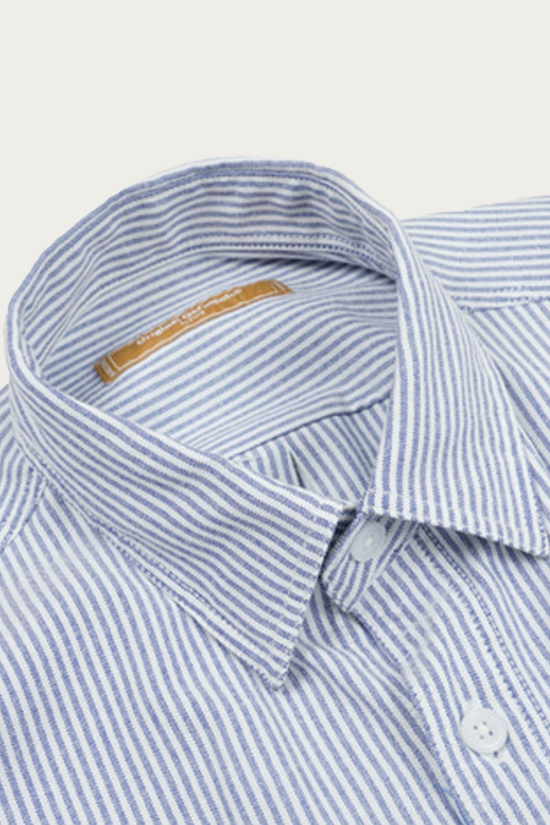 FrizmWORKS OG Oversized Stripe Shirt - Blue outlook