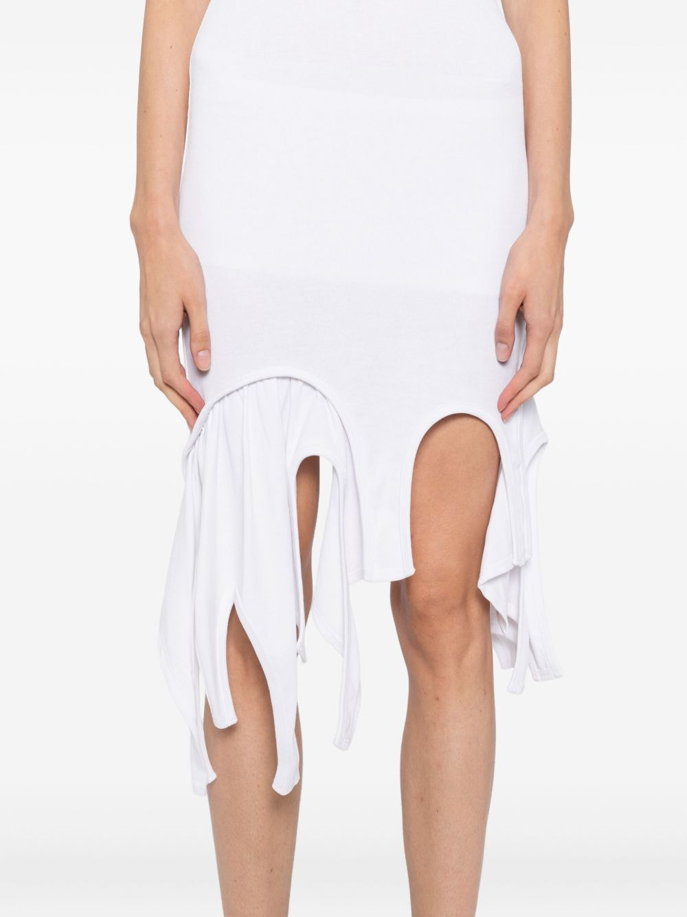 deconstructed cotton minidress - 5