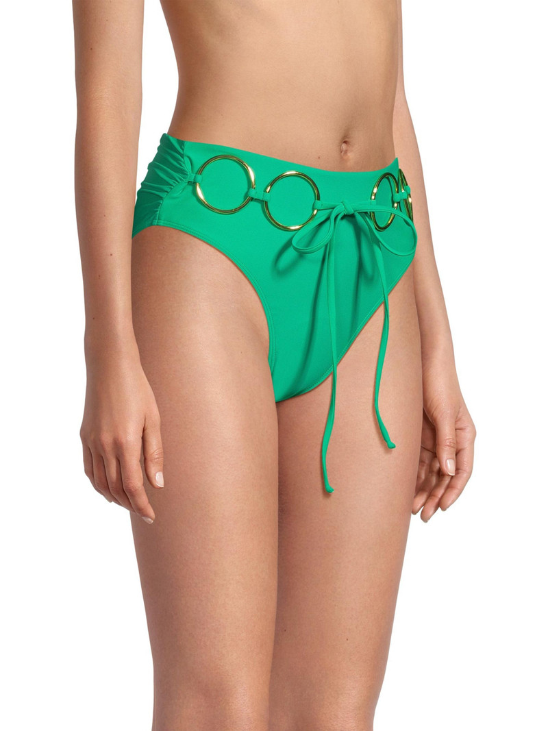 Women's Kimber Bikini Bottom - Palm Green 4