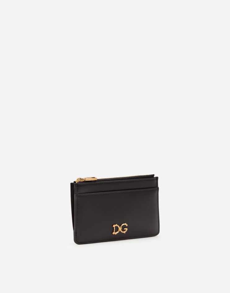 Medium calfskin card holder with baroque D&G - 2