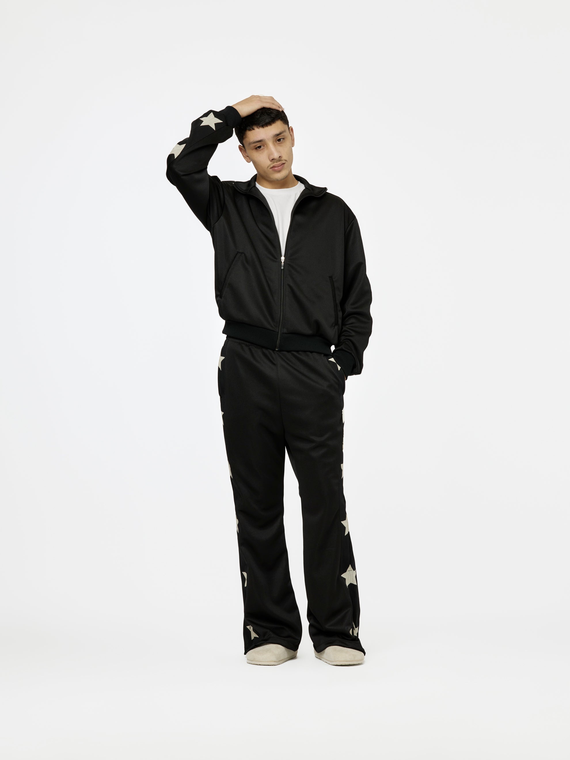 SMOOTH JERSEY STANDMAN&WOMAN TRACK JKT (BLACK) - 5