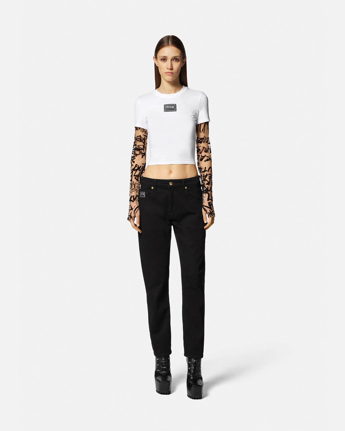 Logo Embroidered Jeans - 2