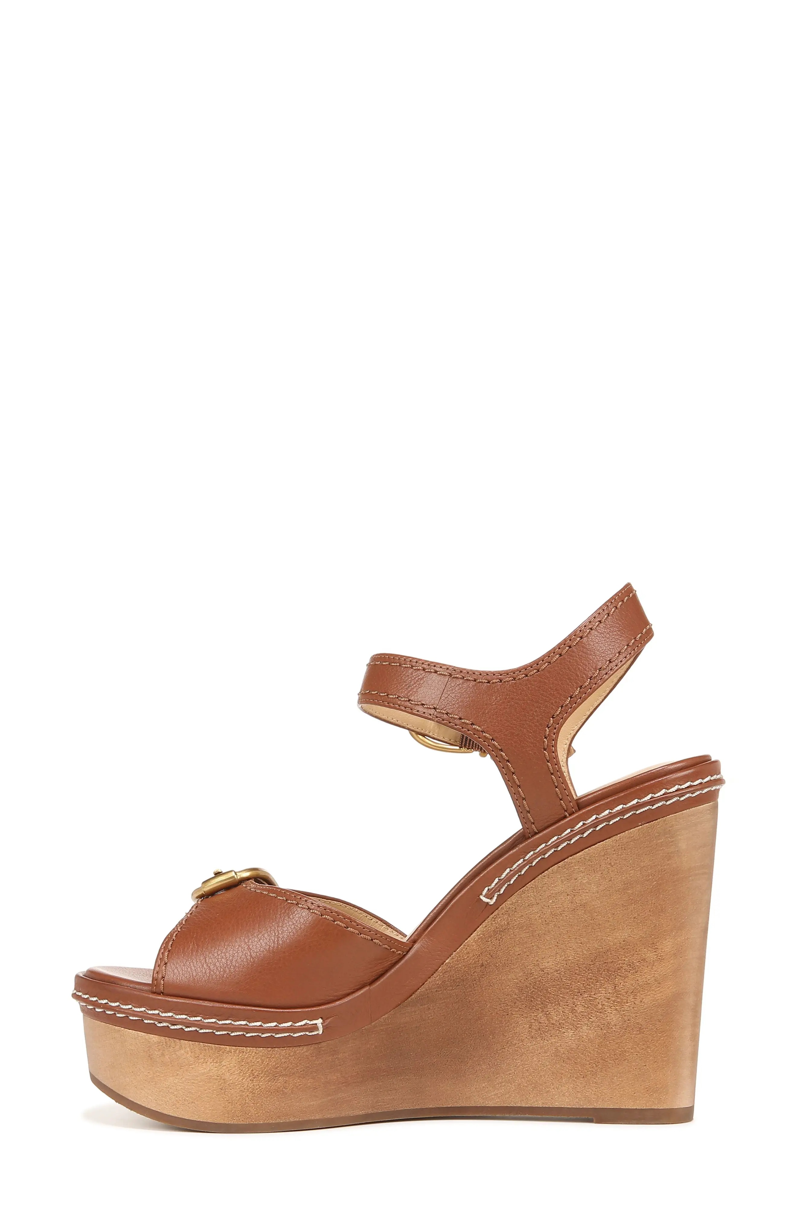 VERONICA BEARD Geraldine Ankle Strap Platform Wedge Sandal REVERSIBLE