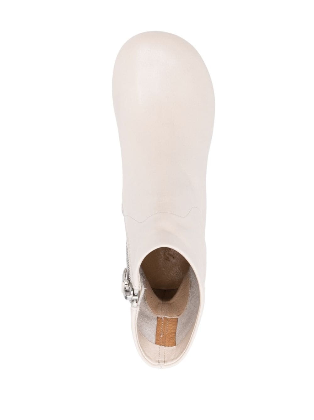side-zip leather boots - 4