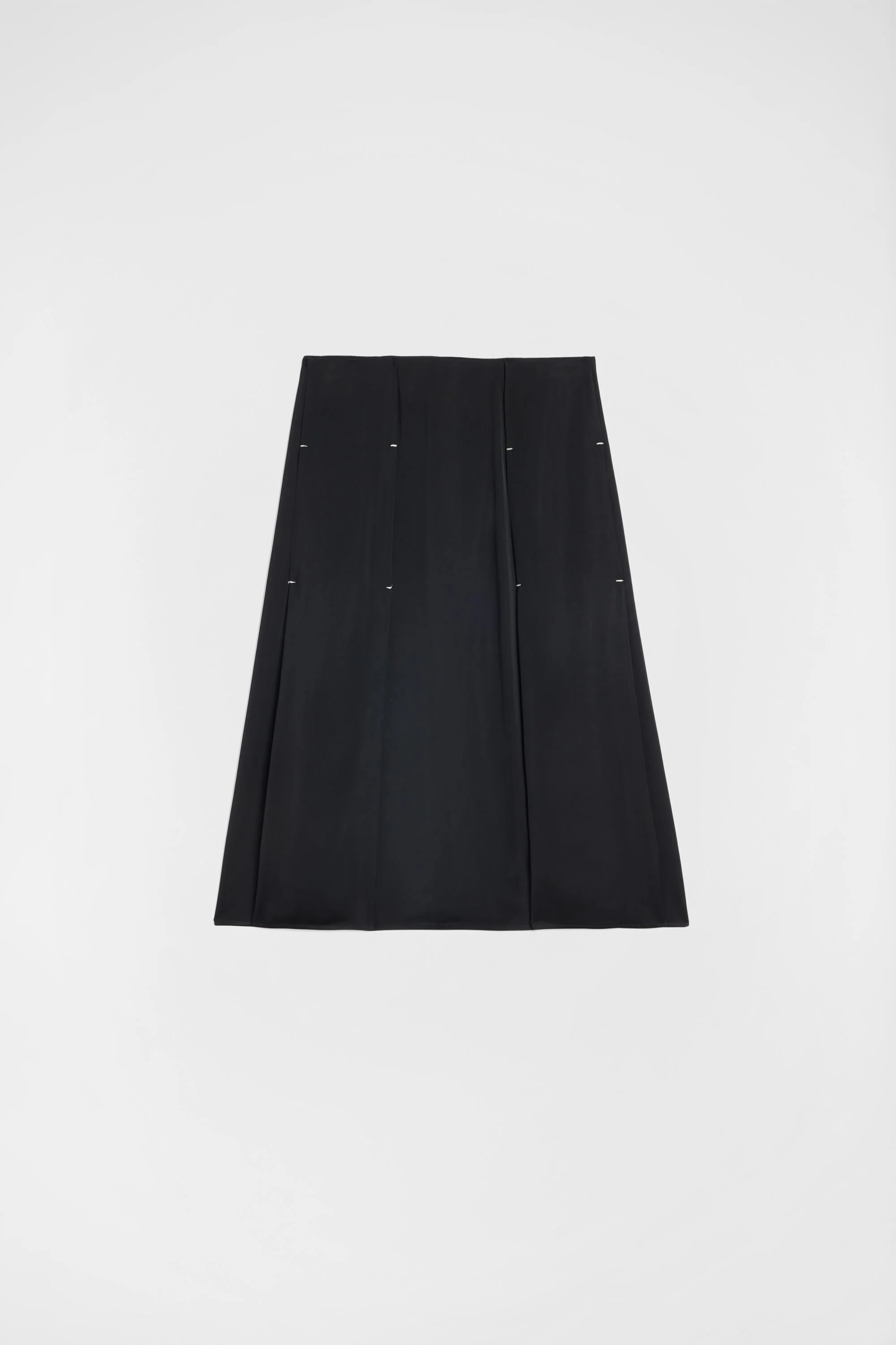Fluid Viscose Pleated Skirt - 1