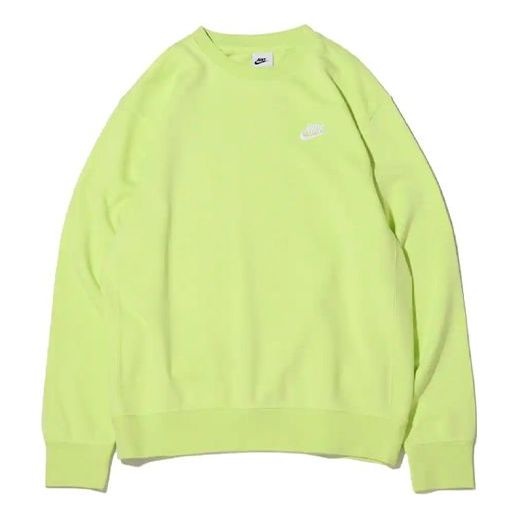 Nike Sportswear Club French Terry Logo Sweatshirt 'Neon Green' BV2667-736 - 1