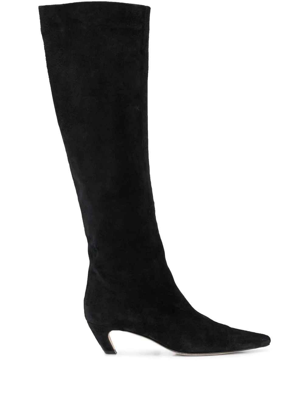 pointed toe knee-length boots - 1