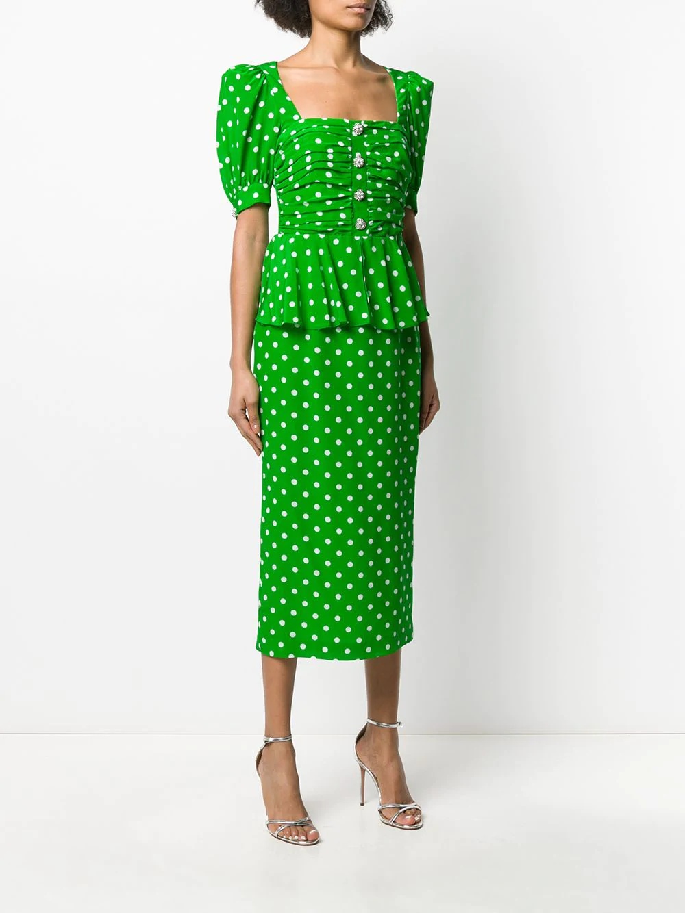 polka dot midi dress - 3