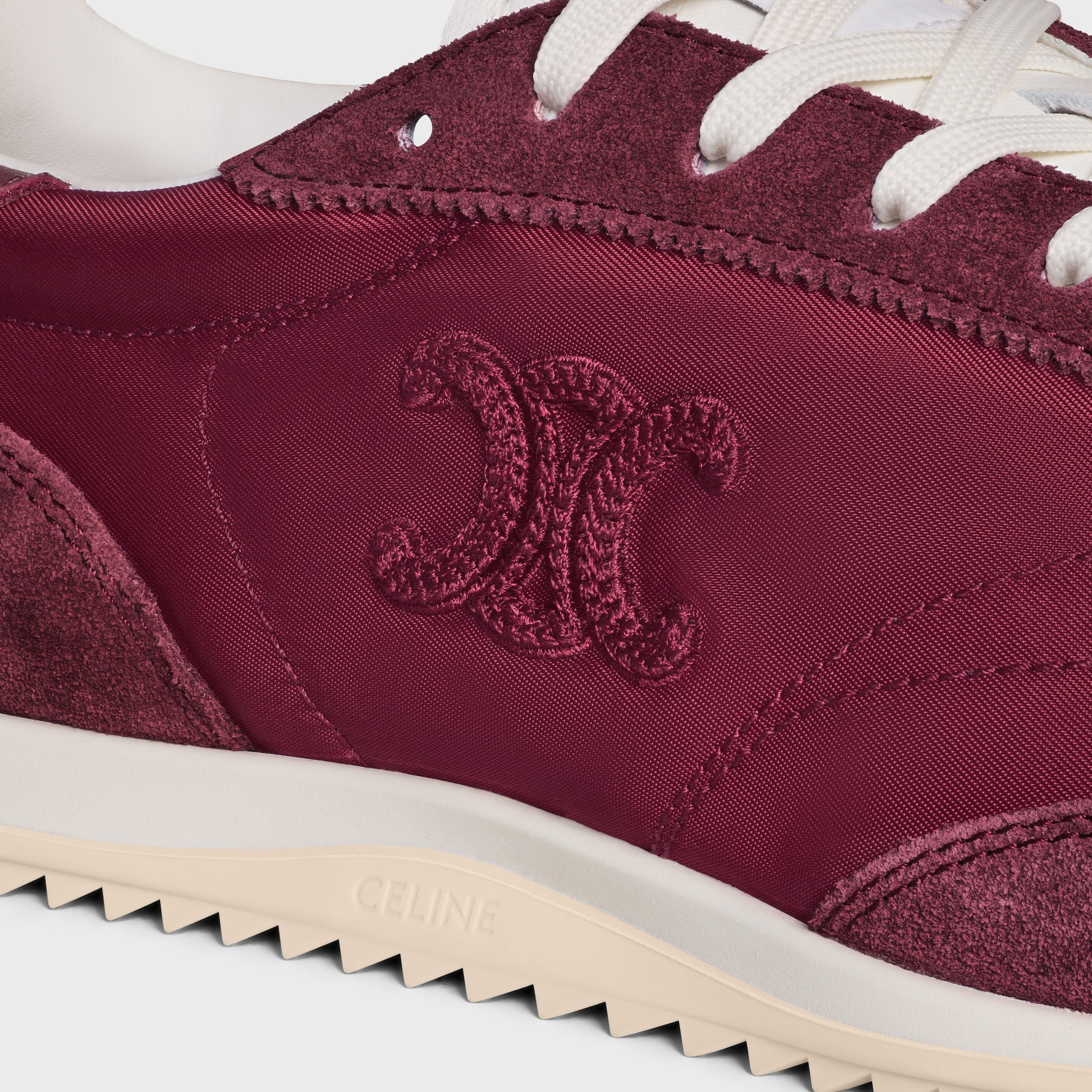 CELINE RACER - LOW TOP SNEAKER IN NYLON, SUEDE CALFSKIN AND CALFSKIN - 5