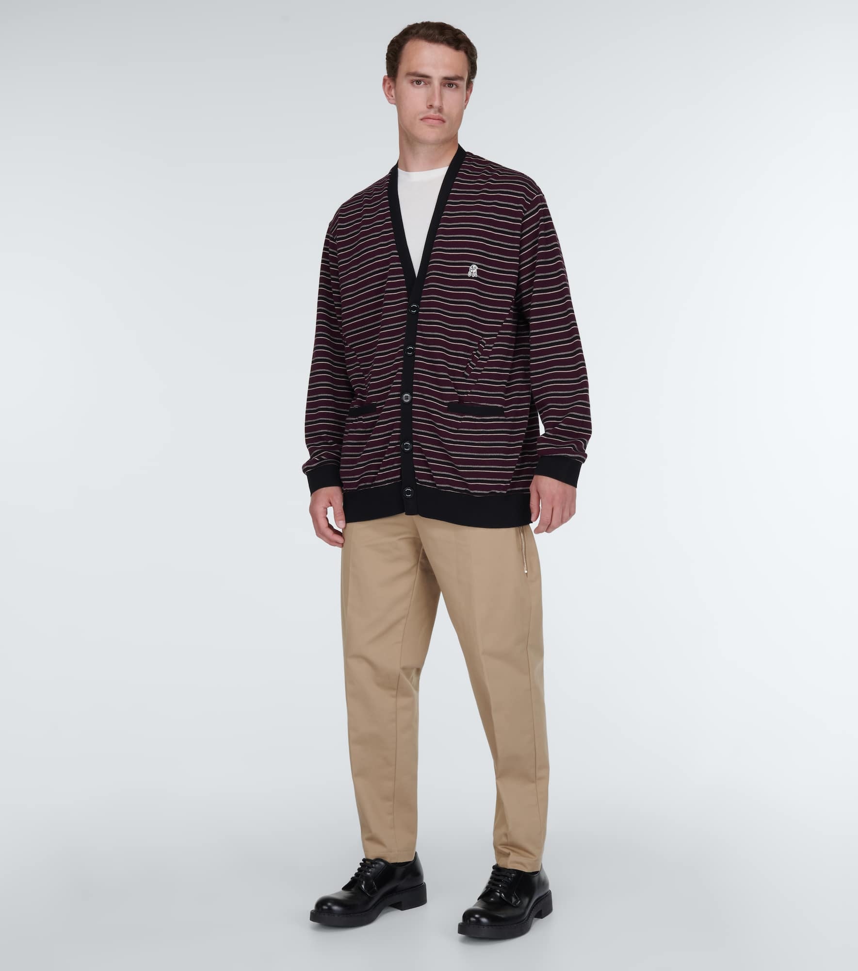 Striped cotton cardigan - 2