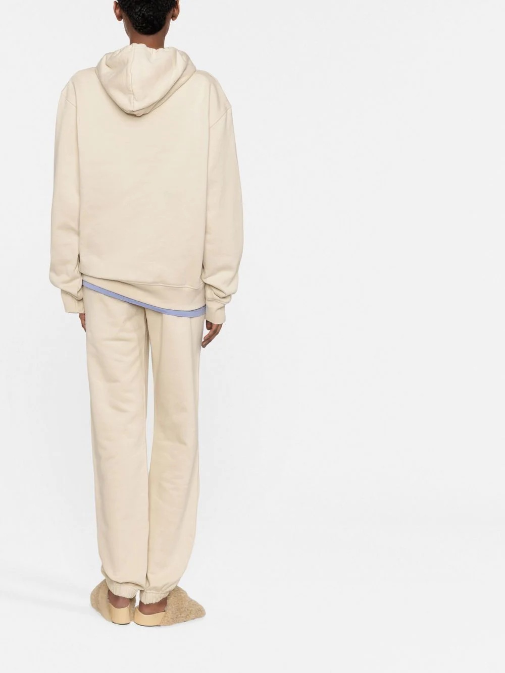 logo-print drawstring hoodie - 4