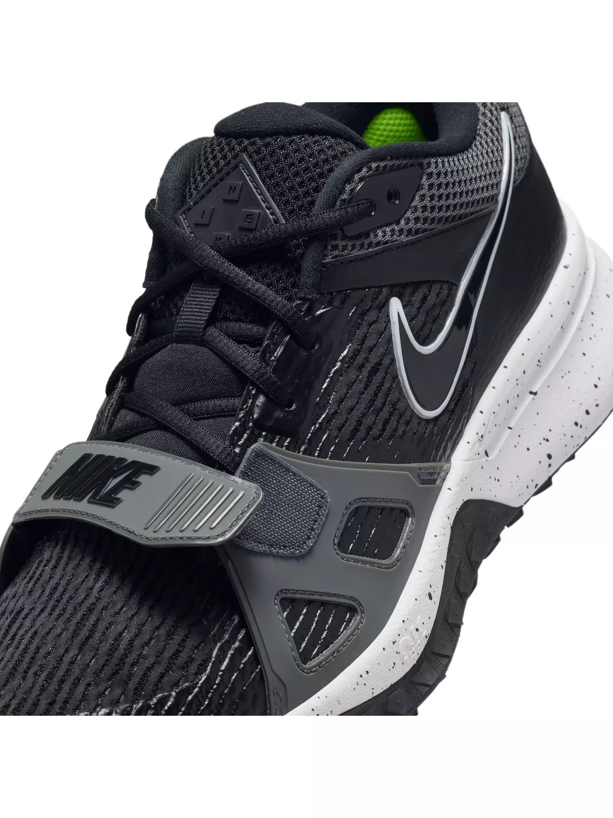 Air Zoom Diamond Elite Turf "Black/White/Iron Grey/Volt" Men's Baseball Shoe - 10