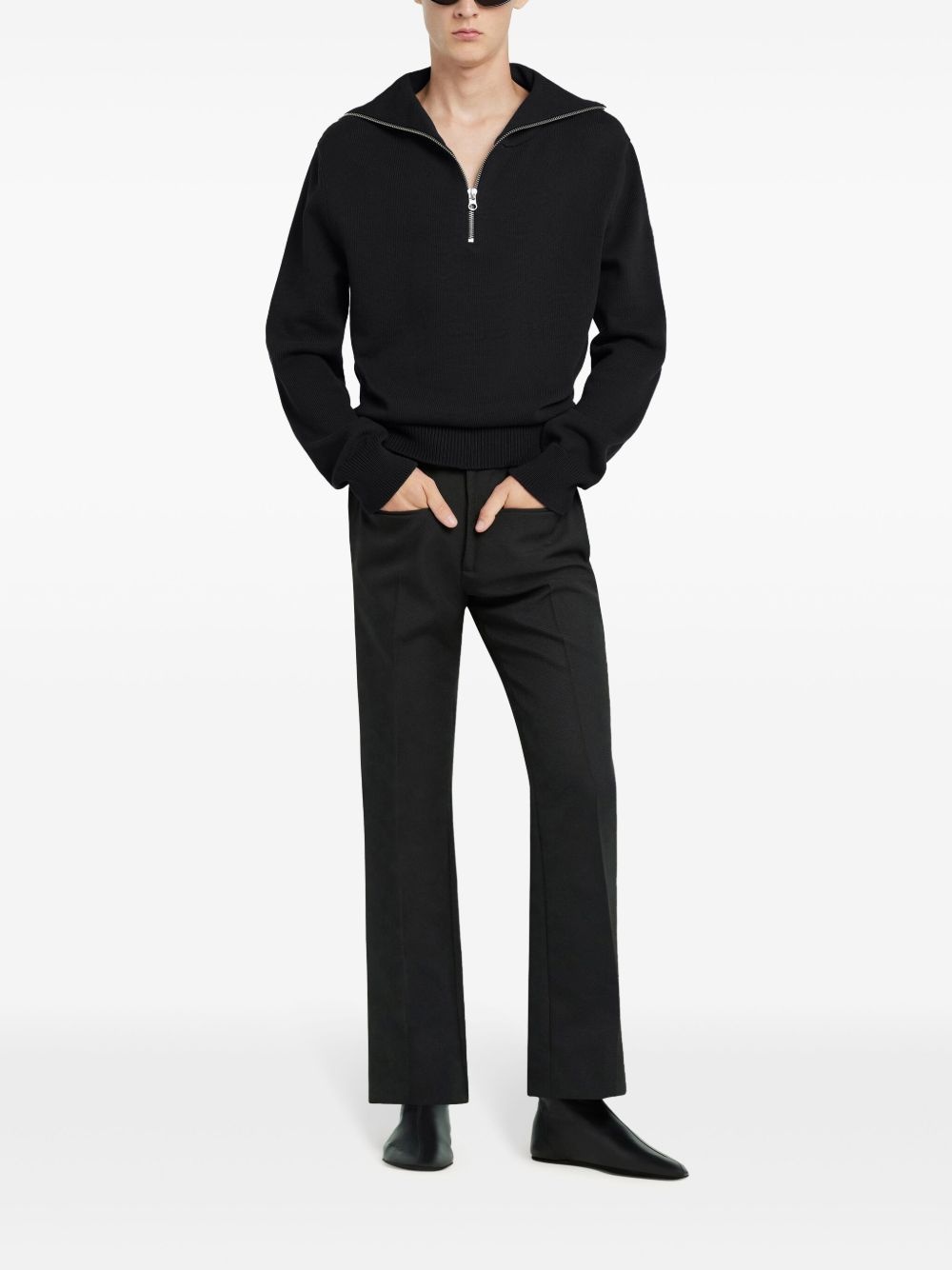 trucker wool sweater - 2