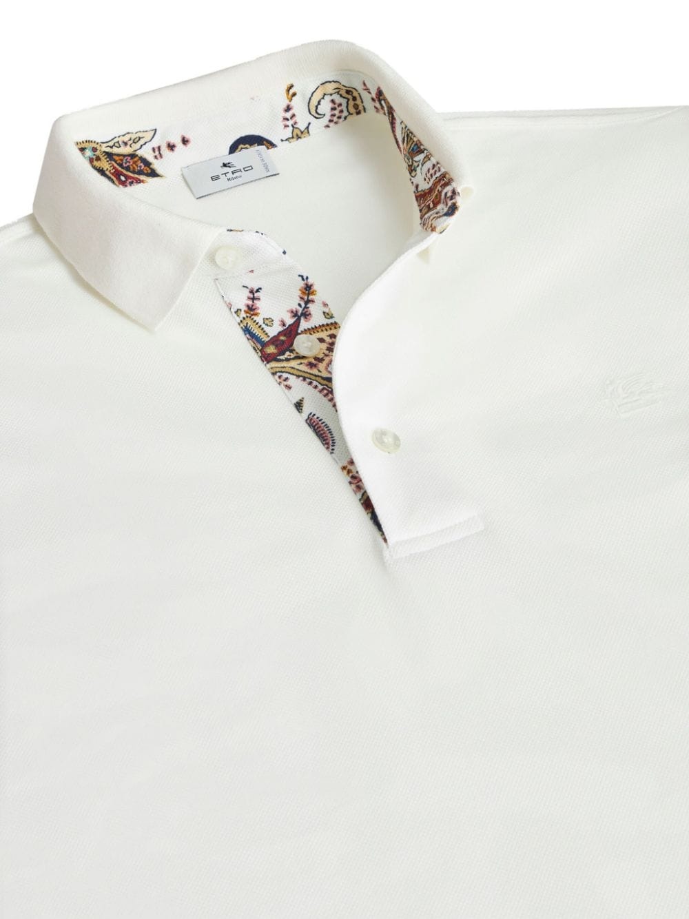 Pegaso-embroidered cotton polo shirt - 5