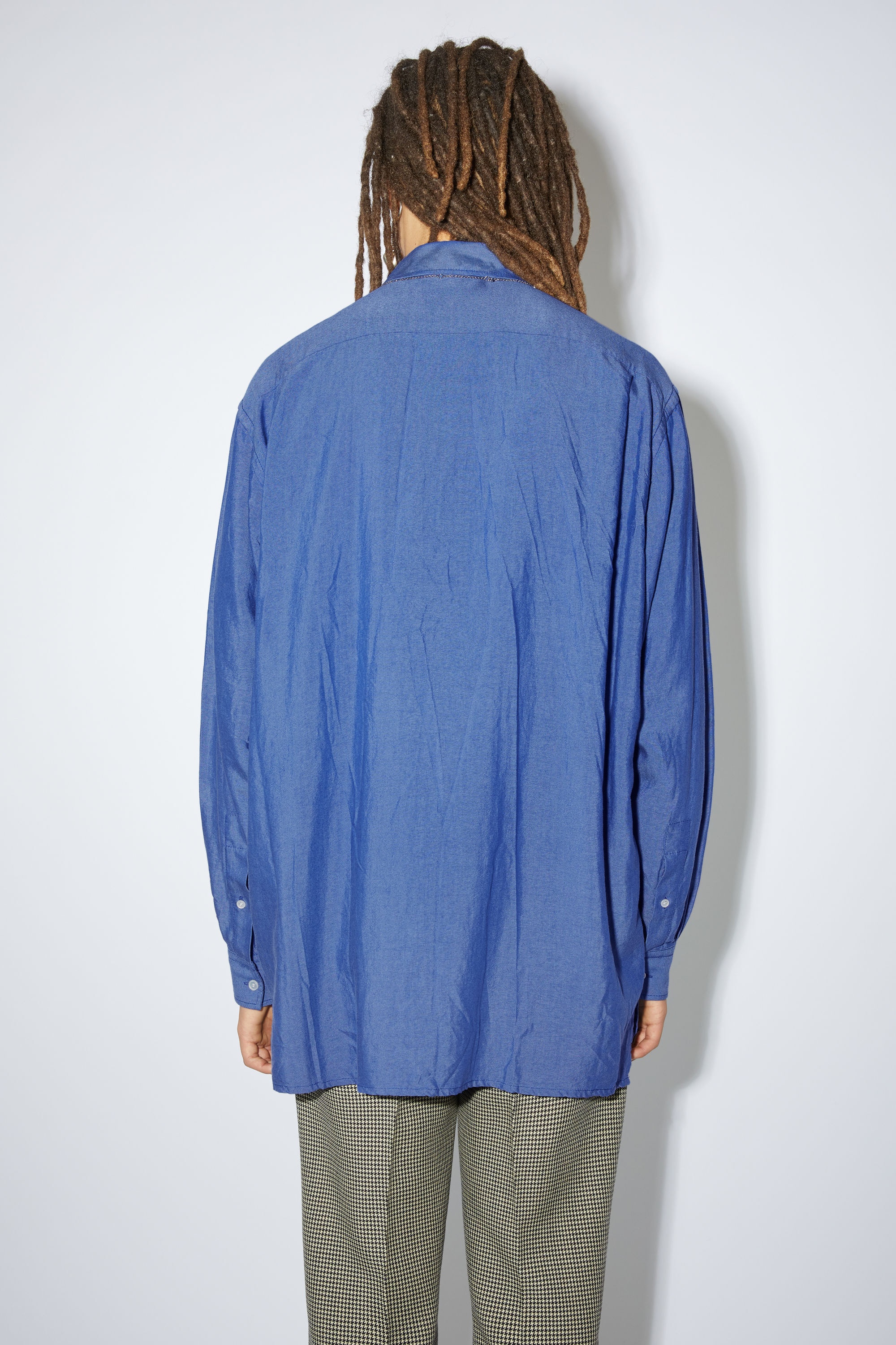 Button-up shirt - Dusty blue - 3