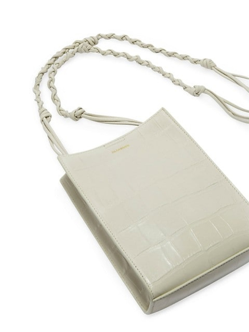 Small Tangle Croc-Embossed Leather Crossbody Bag 4