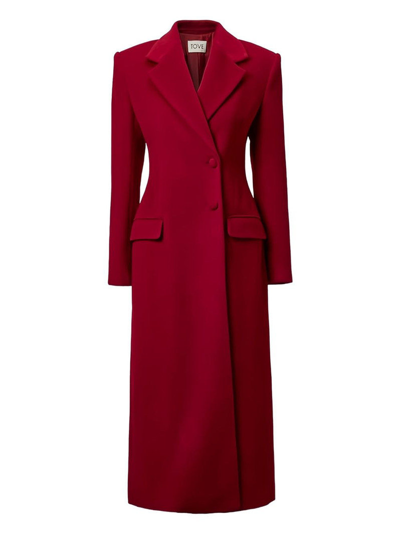 Vonnie Wool Coat Dark Red 1