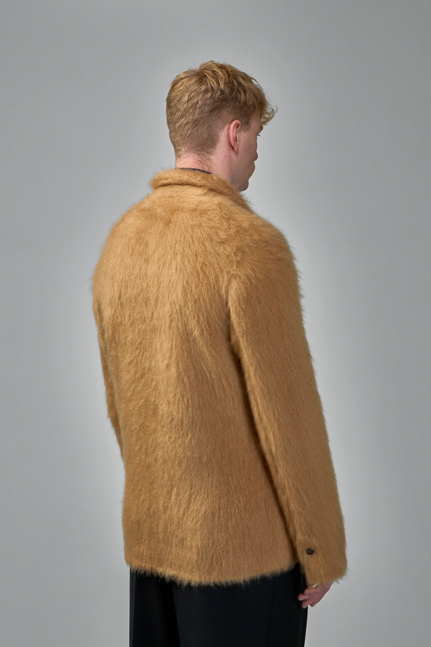 Double-Breasted Cashmere Mohair Jacket - 4