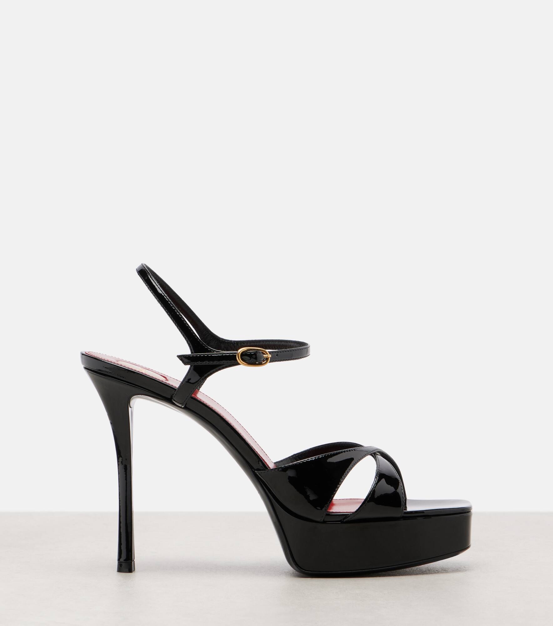 Debbie 85 patent leather platform sandals - 4